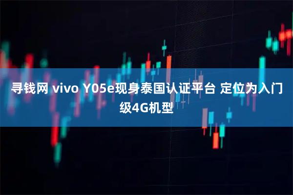 寻钱网 vivo Y05e现身泰国认证平台 定位为入门级4G机型